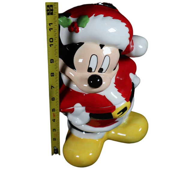 Zrike Brands Mickey Mouse Santa Christmas Canister Cookie Jar - Picture 4 of 5